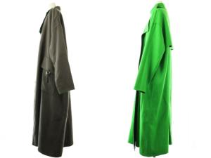 Ameri VINTAGE REVERSIBLE STAND COLLAR COAT コート アウター ロング リバーシブル M グレー