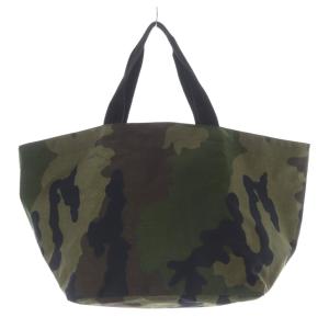 Hervé Chapelier カモフラ柄 ナイロン舟型ショルダーXL バッグ トートバッグ カーキ 緑 913W /SR25