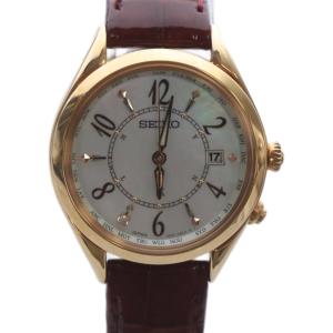 ルキア 電波ソーラー 腕時計 ボルドー 1B35-0AA0 /YO12