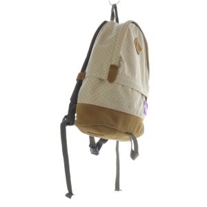 THE NORTH FACE PURPLE LABEL ドット柄 リュックサック ロゴ 切替 ベージュ 茶 ブラウン NN7110N /SR40