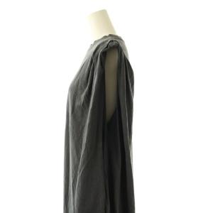 AMERICANA バックロゴノースリーブワンピース マキシ ロング グレー /AT OS