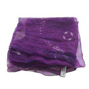 LOUIS VUITTON 総柄 シルクストール 紫 パープル /SR11 OH