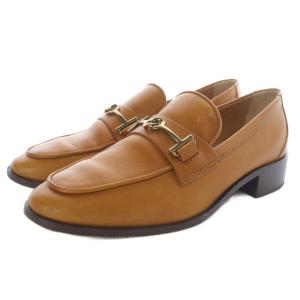 ビット付ローファー レザー 37 24cm 茶 ブラウン /SR12