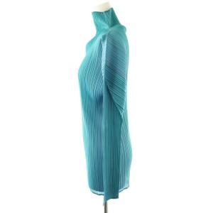 PLEATS PLEASE ISSEY MIYAKE グラデーション長袖ハイネックカットソー プリーツ F マルチカラー