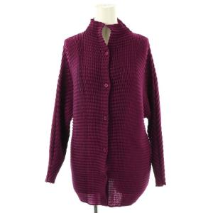 プリーツシャツジャケット 2 パープル