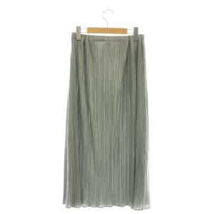 PLEATS PLEASE ISSEY MIYAKE イッセイミヤケ プリーツスカート ロング 1 グレー /SS OS