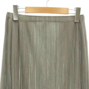 PLEATS PLEASE ISSEY MIYAKE イッセイミヤケ プリーツスカート ロング 1 グレー /SS OS