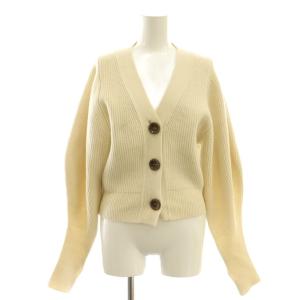 23AW バルーンスリーブVネックカーディガン F アイボリー /SS OS