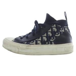 WALKNDIOR オブリーク ニットスニーカー 36 ネイビー