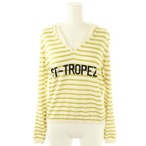 DIORIVIERA セーラーカラー ボーダーニット セーター I40 オリーブグリーン