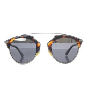 Christian Dior DIOR SO REAL サングラス 鼈甲調 べっ甲柄 4822-140 シルバー色 ブラウン /YO27