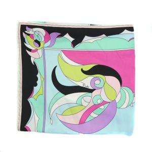 Emilio Pucci スカーフ シルク マーブル柄 マルチカラー /RI OS