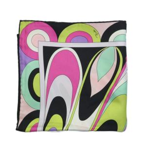 Emilio Pucci スカーフ シルク マーブル柄 マルチカラー /RI OS