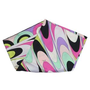 Emilio Pucci スカーフ シルク マーブル柄 マルチカラー /RI OS