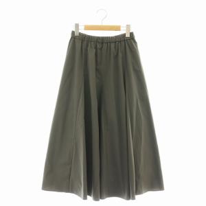 24AW イージーフレアスカート ロング 34 グレー /SS OS