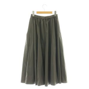 23区 24AW イージーフレアスカート ロング 34 グレー /SS OS