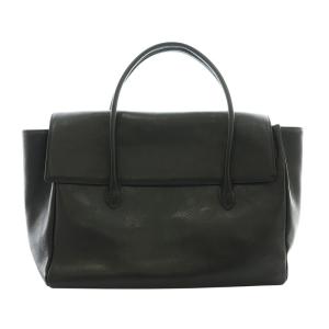 Stitch flap bag M ブラック