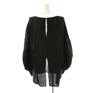 Mame Kurogouchi Floral Pattern Jacquard Laced-Back Blouse