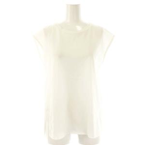 25SS バックロゴ刺繍ノースリーブカットソー 36 オフホワイト /DO OS SH