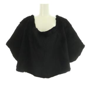 ラビットファーケープボレロ 40 ブラック