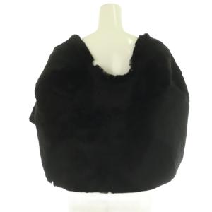 Maison Margiela 1 ラビットファーケープボレロ 40 ブラック