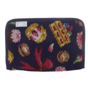 ハッピーモーメント マルチケース 総柄 紺 ネイビー /SR54