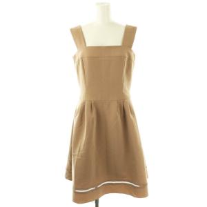 39925 Elegant Stitch ドレス ワンピース ノースリーブ 40 モカベージュ /ES