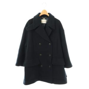 23AW メルトンビッグPコート 36 紺 ネイビー /SS OS