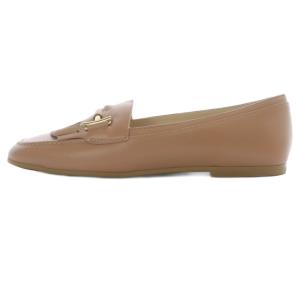 TOD'S ダブルT フリンジ ローファー レザー 37.5 茶色 ブラウン /SR30