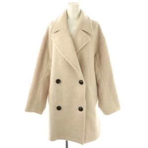 24AW ミドルシャギーコート 36 ライトグレージュ