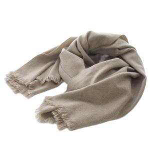 大判フリンジ ストール 茶 ブラウン /SR48