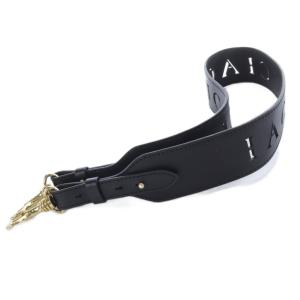 トラコッラ ベルト ショルダーストラップ レザー 黒 ブラック /SR52