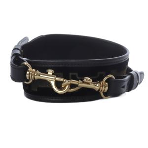 IACUCCI トラコッラ ベルト VELLUTO RUGA ショルダーストラップ ブラック /YO25