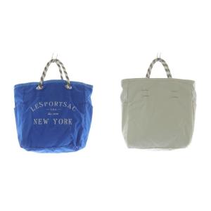 MEDIUM 2 WAY TOTE バッグ ハンドバッグ トートバッグ 青 ブルー ライトグレー /SR41