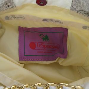 LesportSAC SM CHAIN QUILT TOTE バッグ トートバッグ ショルダーバッグ 2way 斜め掛け ホワイト