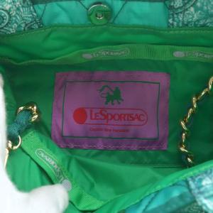 LesportSAC SM CHAIN QUILT TOTE バッグ トートバッグ ショルダーバッグ 2way 斜め掛け グリーン