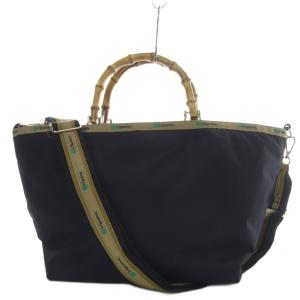 MEDIUM BAMBOO TOTE トートバッグ 2way 2ブラックインク