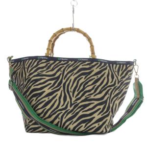 MEDIUM BAMBOO TOTE バッグ ゼブラ柄 2way