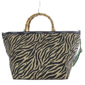 LesportSAC MEDIUM BAMBOO TOTE バッグ ゼブラ柄 2way