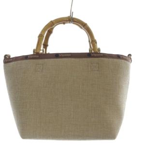 SM BAMBOO RAFFIA TOTE バッグ トートバッグ ハンドバッグ ラフィアナチュラル /YO8