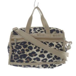 EVERYDAY SM SATCHEL フラクセンレオパード バッグ 2way ハンドバッグ ショルダーバッグ