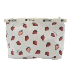 LesportSAC COSMETIC CLUTCHビタースウィートベリー ポーチ ベージュ 赤 レッド /SR19