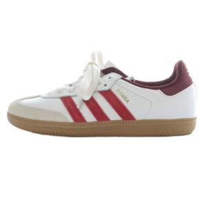 Samba OG スニーカー ロゴ 白 ホワイト 赤 レッド JI3201 /SR45