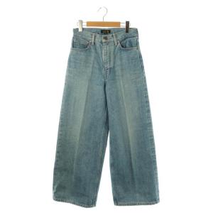 セルビッジワイドデニムパンツ ジーンズ ジッパーフライ 34 ライトブルー /DO OS