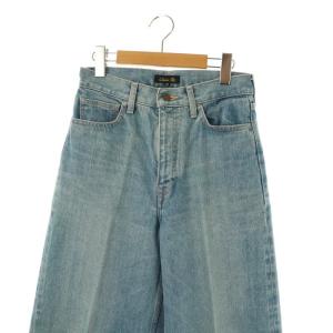 Drawer セルビッジワイドデニムパンツ ジーンズ ジッパーフライ 34 ライトブルー /DO OS