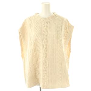 ケーブルJQベスト ニット アイボリー /DO OS