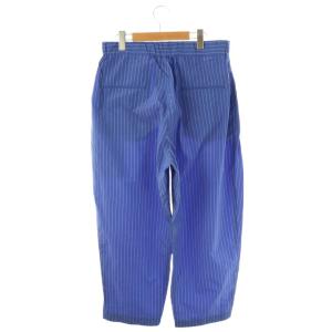 JOURNAL STANDARD LUXE ナイロンNストライプタックパンツ M ブルー イエロー /DO OS