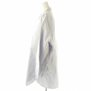 JOURNAL STANDARD LUXE 24SS OXストライプレギュラーカラービッグシャツ 長袖 パープルブルー オフホワイト /DO OS