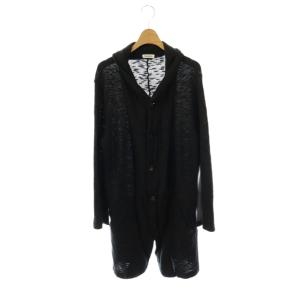 コットンリネン ニットジャケット ロング 2 グレー /AT OS