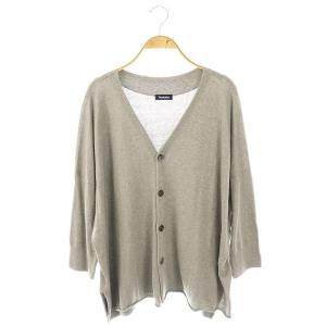 ニットカーディガン コットン 2 グレー /SS OS